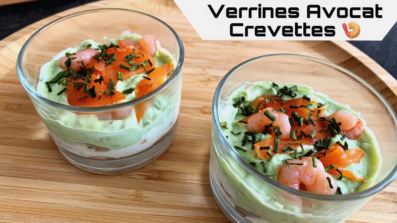 VERRINE AVOCAT CREVETTE 🍤🥑