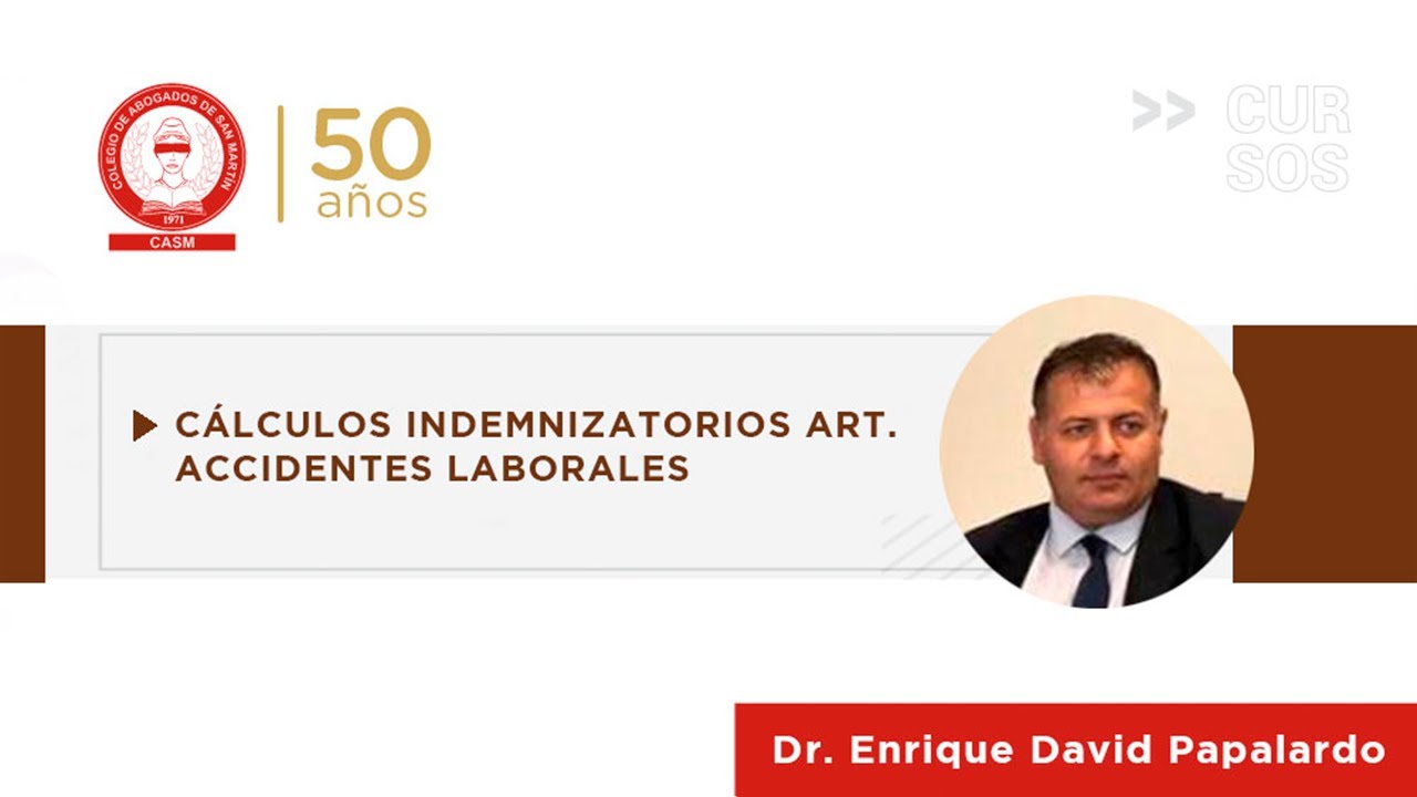 Cálculos indemnizatorios ART.  Accidentes laborales.