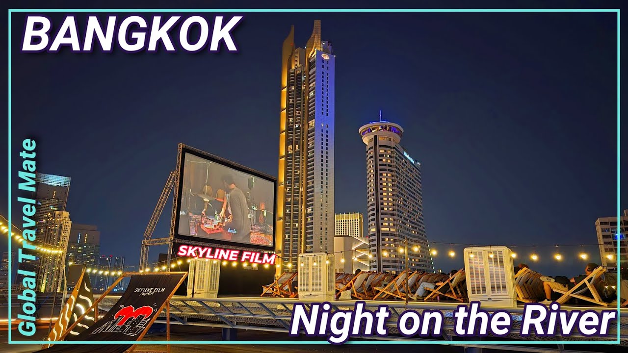 Bangkok Night Out the River ICONSIAM and Skyline Film 🇹🇭 Thailand