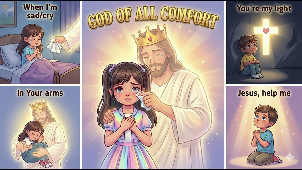 God Of All Comfort | Jesus Wipes Away My Tears | Gospel Song for Kids About God's Love & Comfort