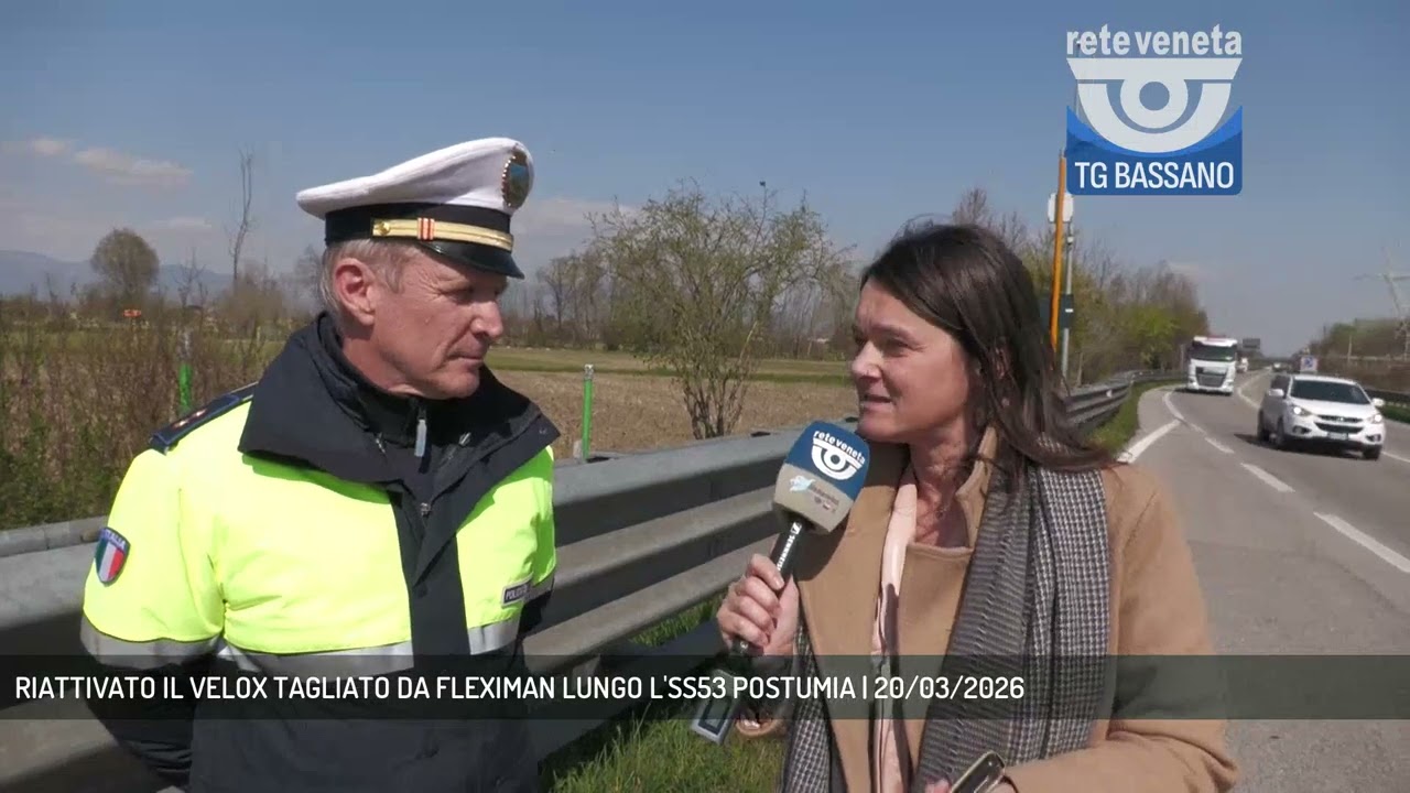 RIATTIVATO IL VELOX TAGLIATO DA FLEXIMAN LUNGO L'SS53 POSTUMIA | 20/03/2026