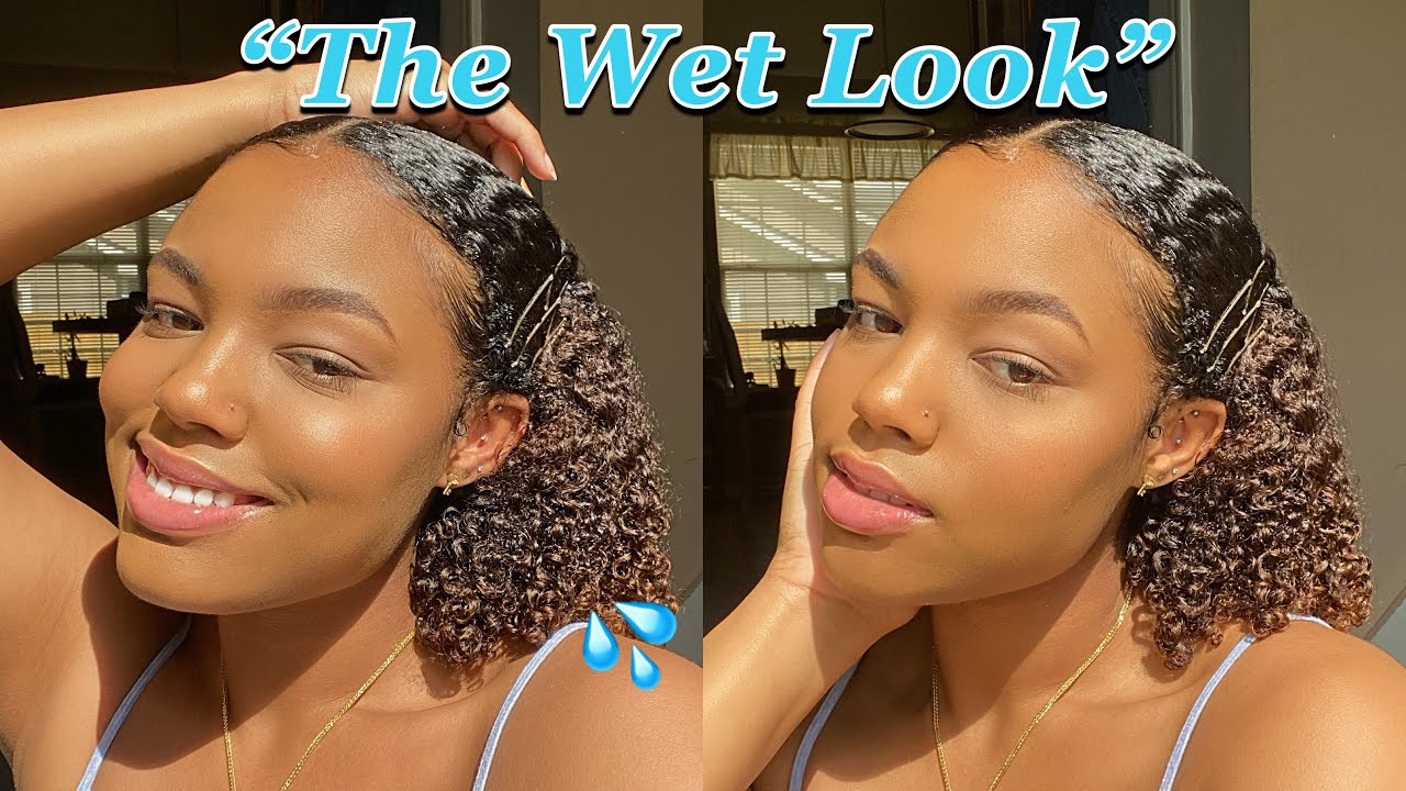 I Tried “The Wet Look” On My Natural Hair | Type 3c/4a