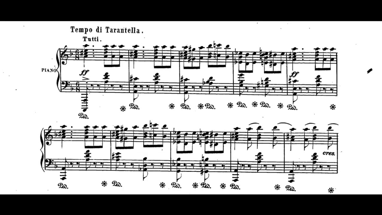 Gottschalk — Grand Tarantella in D Minor (Op.67) (Wang)