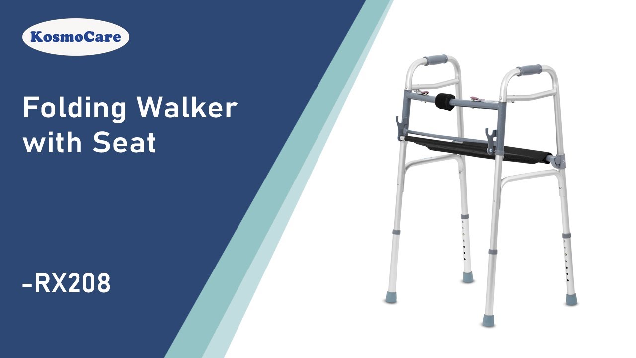 KosmoCare Folding Walker with Seat | Load Bearring - Features (RX208)