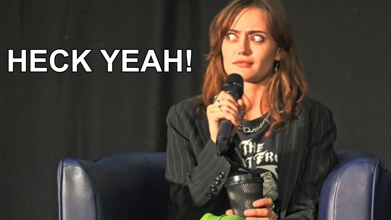 Ella Purnell being extremely animated and expressive