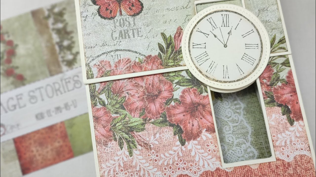 Album w pudełku z kreatywnym zamknięciem (Heritage stories - Craft O'Clock)