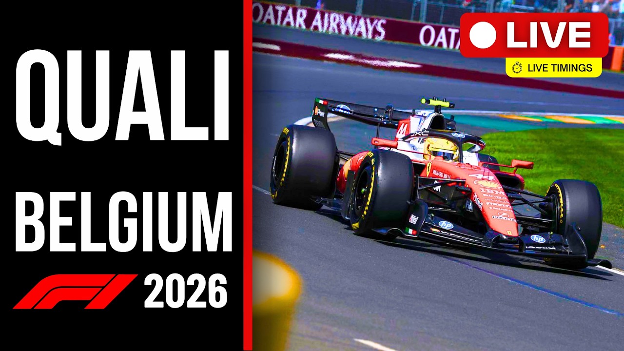 🔴 F1 LIVE: BELGIUM GP QUALI &ndash; Live Timing & Commentary | SPA