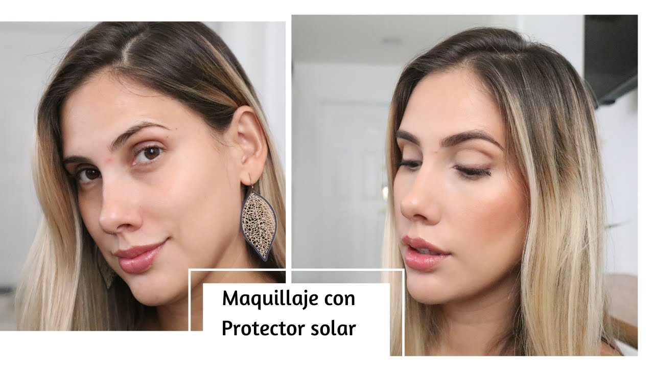 Me maquillo usando protector solar como base- Carolina Ortiz
