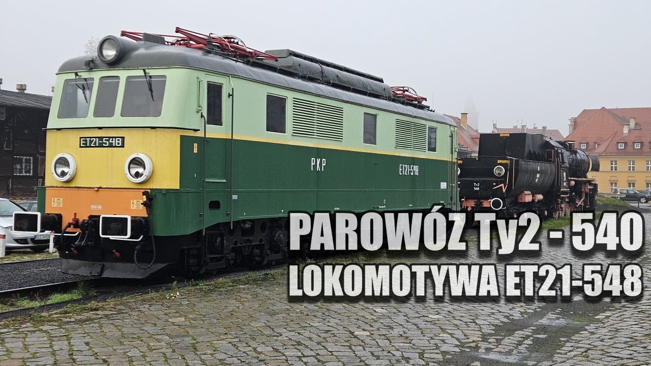 Parowóz Ty2 - 540 i Lokomotywa ET21-548 - Pomnik Techniki - Legnica