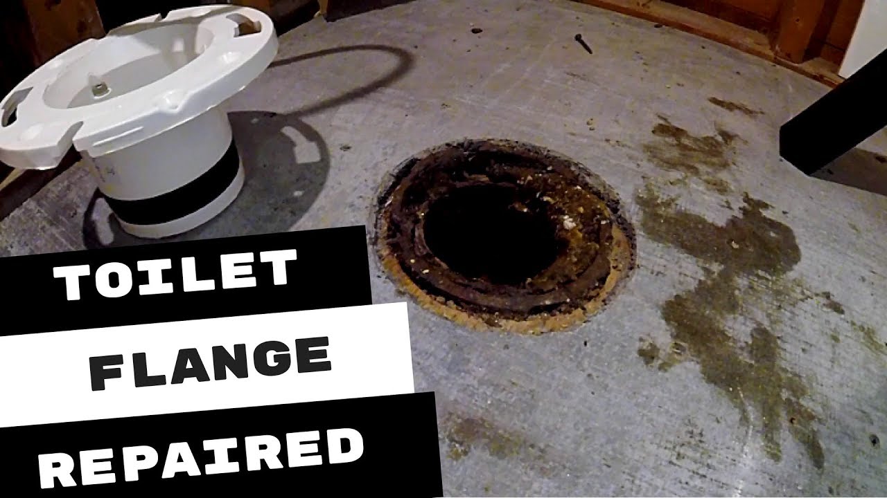 Plumbing Apprentice replaces Broken Toilet Flange