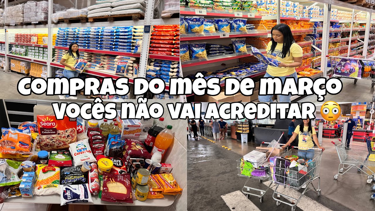COMPRAS DO MÊS DE MARÇO -QUANTO GASTAMOS DE VERDADE 😦 um desabafo ,a maior compra do ano