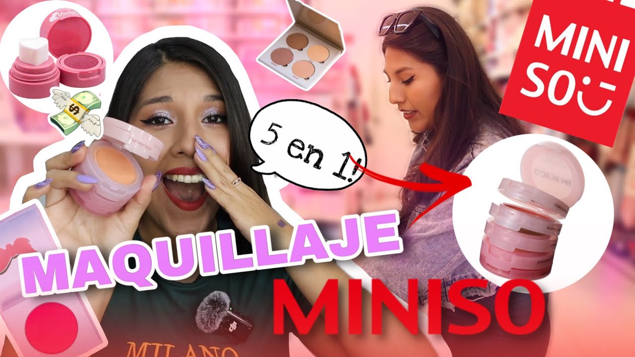 Fui a MINISO y compré TODO SU MAQUILLAJE / CataBelen