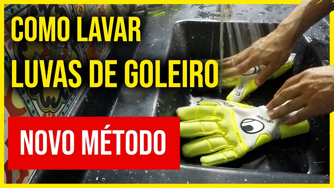 Como lavar luvas de goleiro - NOVO MÉTODO