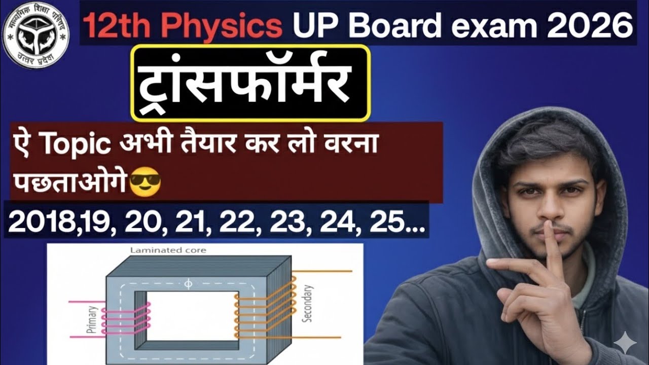 12th Physics Transformer Most Important | UP Board 2026 Guaranteed Question