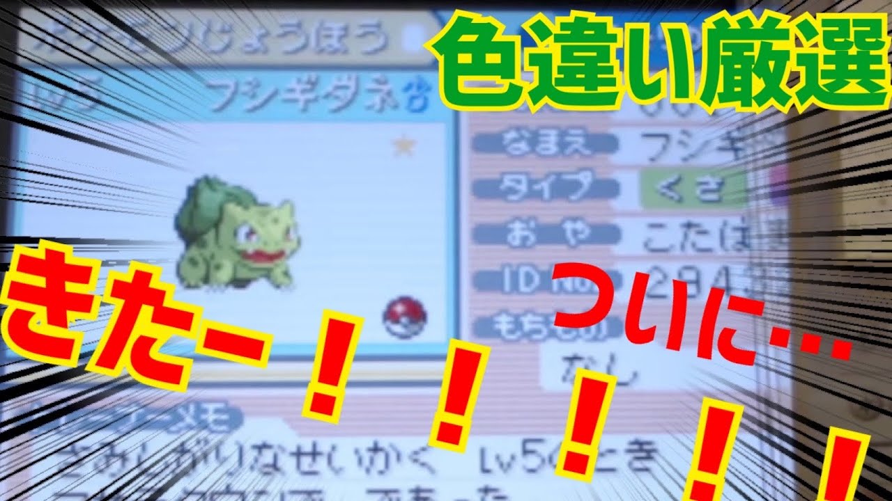 6日目【ポケモン ファイアレッド】ほんまにおる？　御三家ゼニガメ＆フシギダネ色違い厳選 switch2