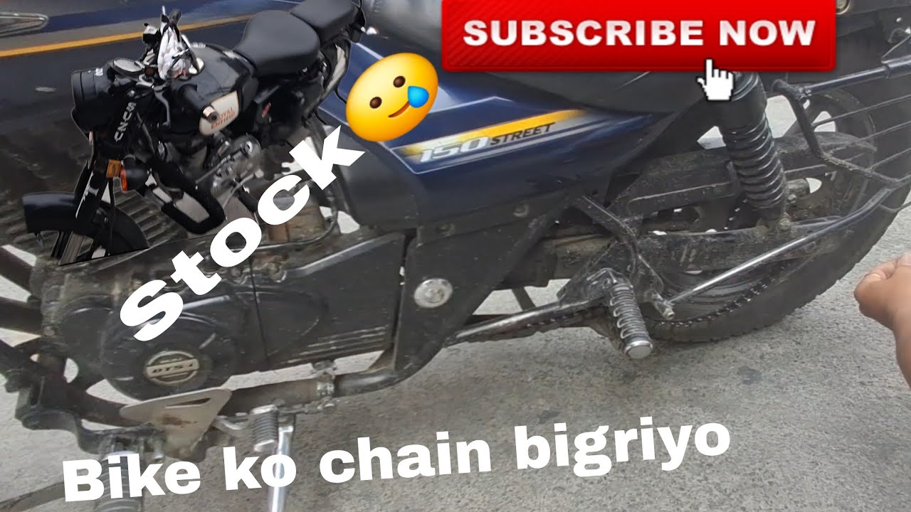 Bike lai stock banaiyo||Chain fuskera tanab#goviral #vlog #pluckyboiez