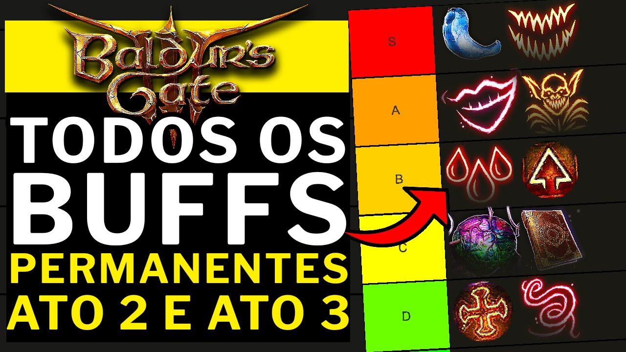 BALDUR'S GATE 3 - TODOS OS BUFFS PERMANENTES ATO 2 E ATO 3!!! COMO PEGAR