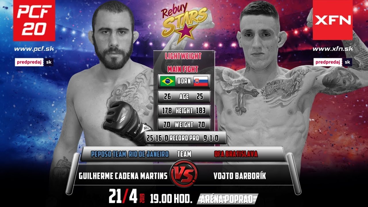 PCF 20   Guilherme Cadena Martins vs Vojto Barborík