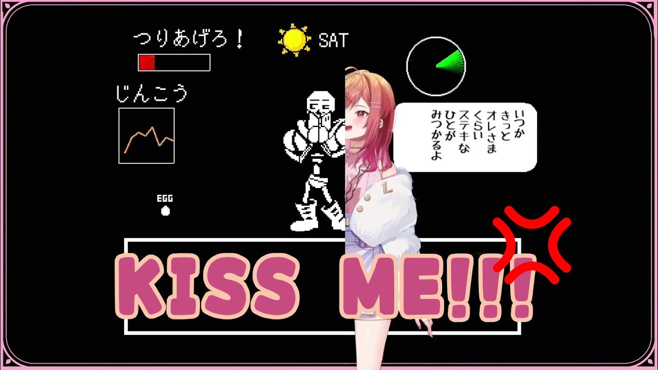 【Undertale】Ririka Tries to Kiss Papyrus 【hololive/Eng Sub】