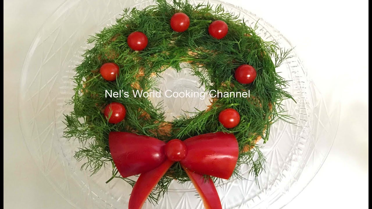 Christmas wreath salad - Ամանորյա գեղեցիկ աղցան - Салат Рождественский Венок. Салат Праздничный.