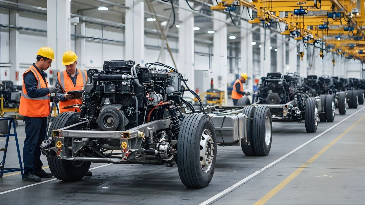 Inside a Bus Chassis Factory: From Raw Steel to Rolling Chassis (Full Process)