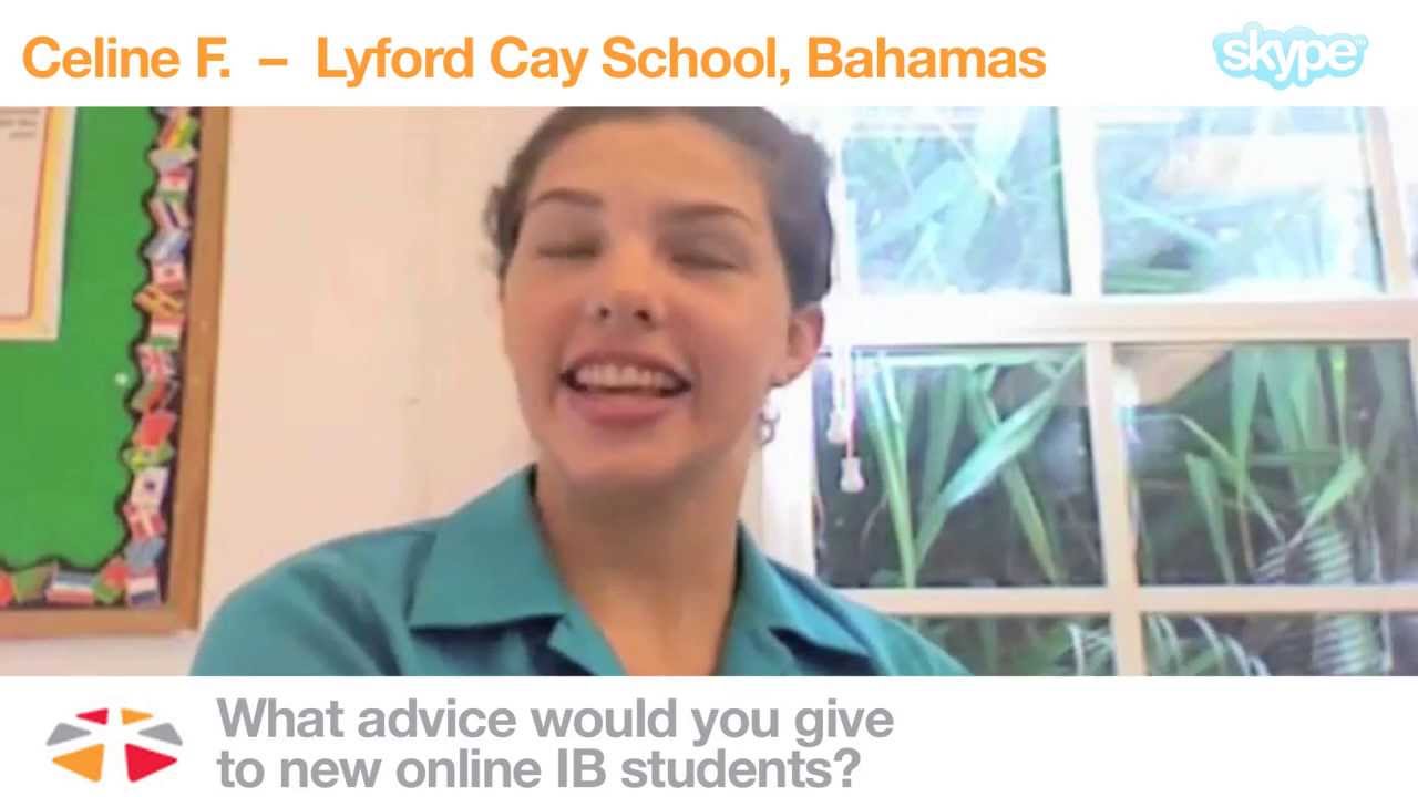 What advice would you give to new students on an online IB Diploma Programme course?