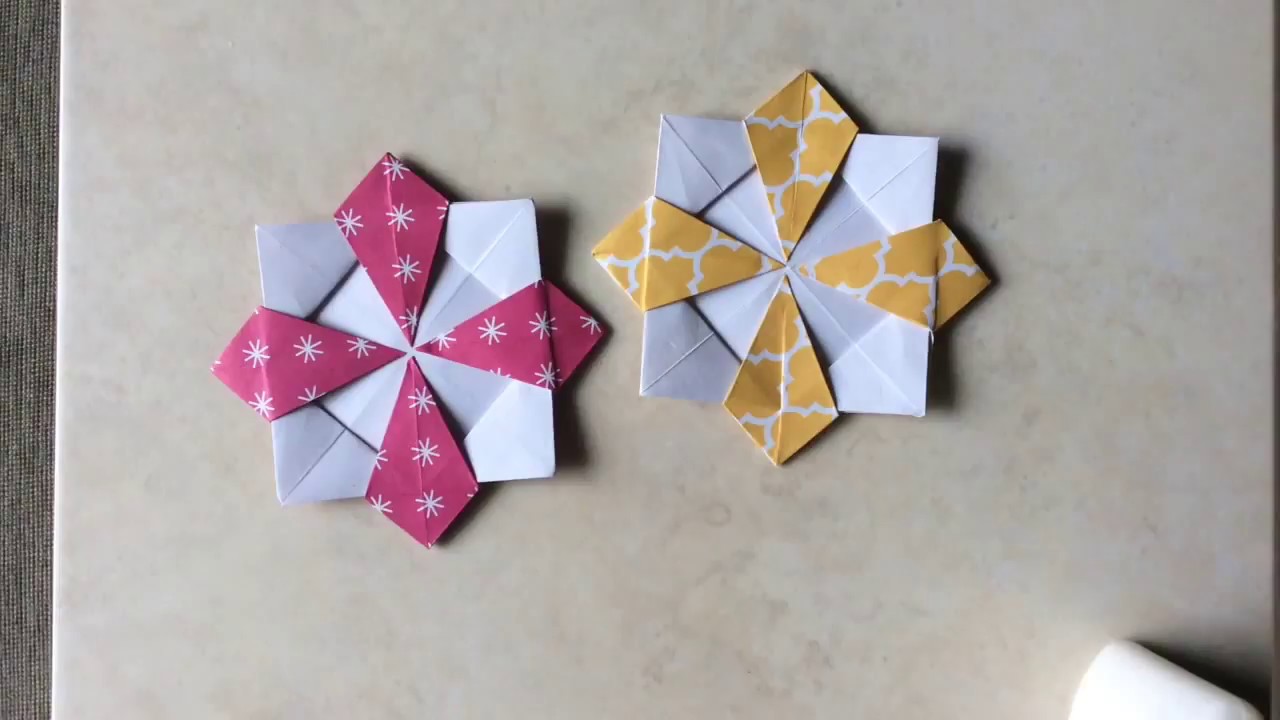 Origami Coasters (tutorial)
