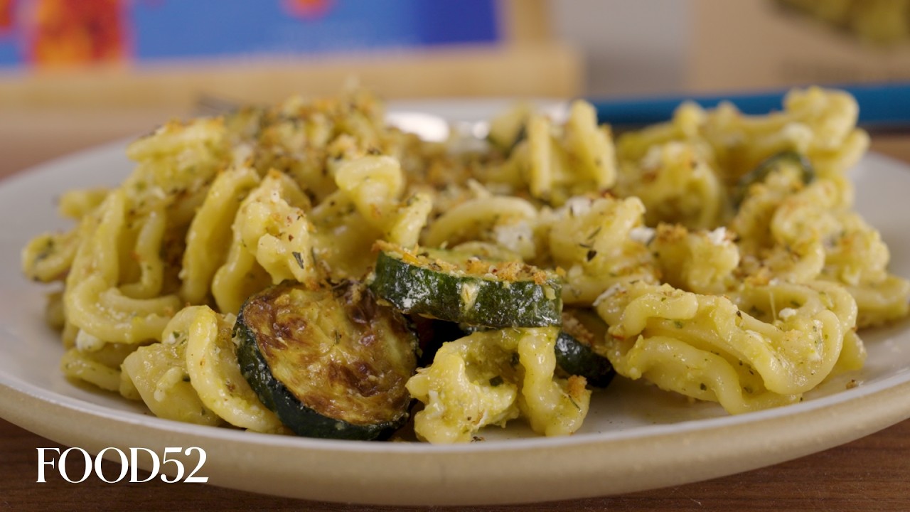 Zucchini and Feta Pasta with Za’atar Pangrattato | Recipe Drop | Food52