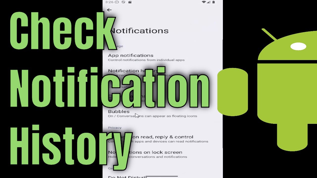 How To Check Notification History On Android (Tutorial)