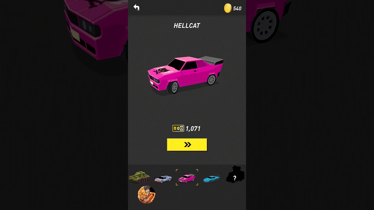 Thumb drift all cars