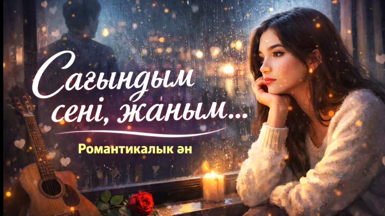 Сағындым сені, жаным. Қазақша ән хит ән. Романтика.