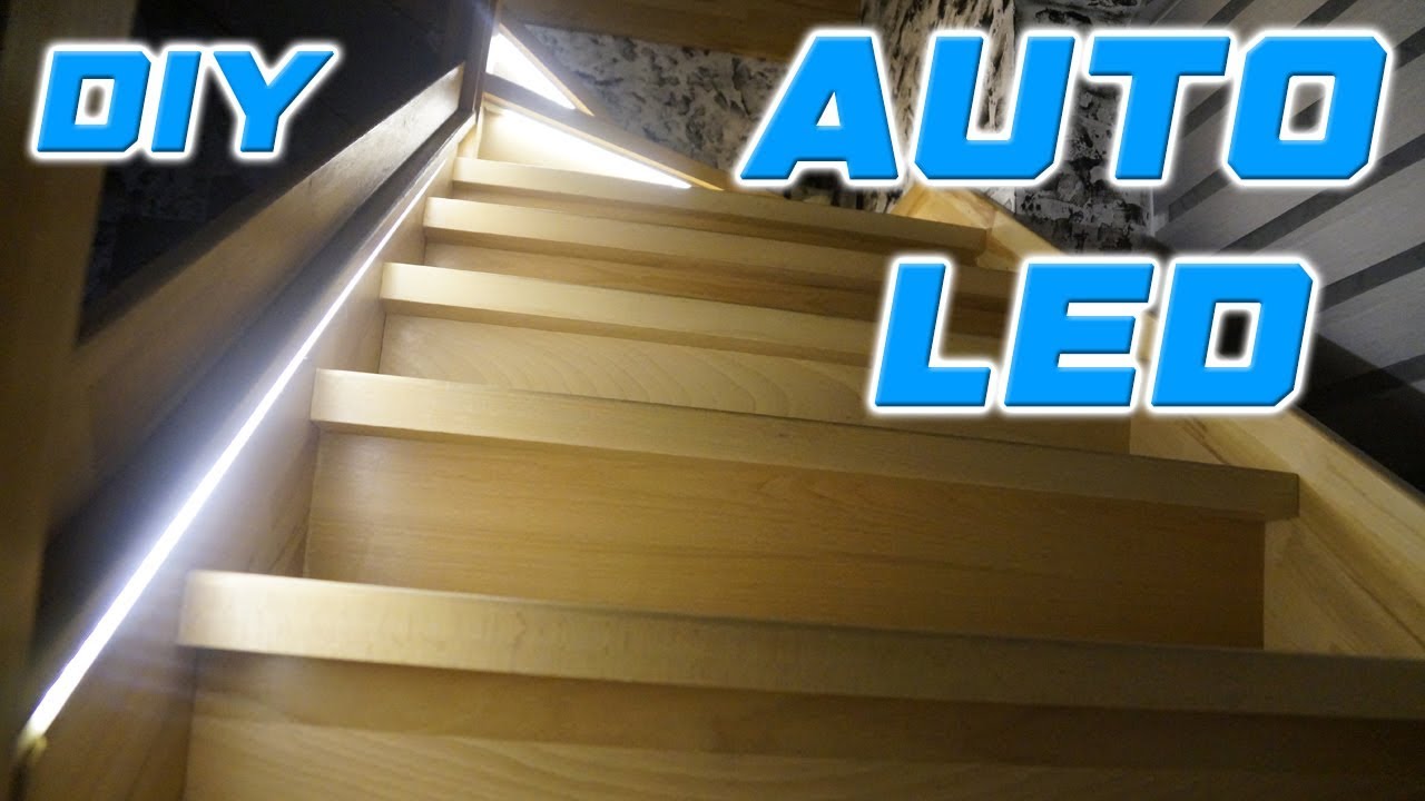 Автоматическая подсветка лестницы LED с датчиком движения своими руками