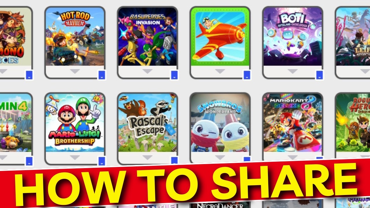 How to Share Digital Games on Nintendo Switch 2025 (Virtual Game Cards)