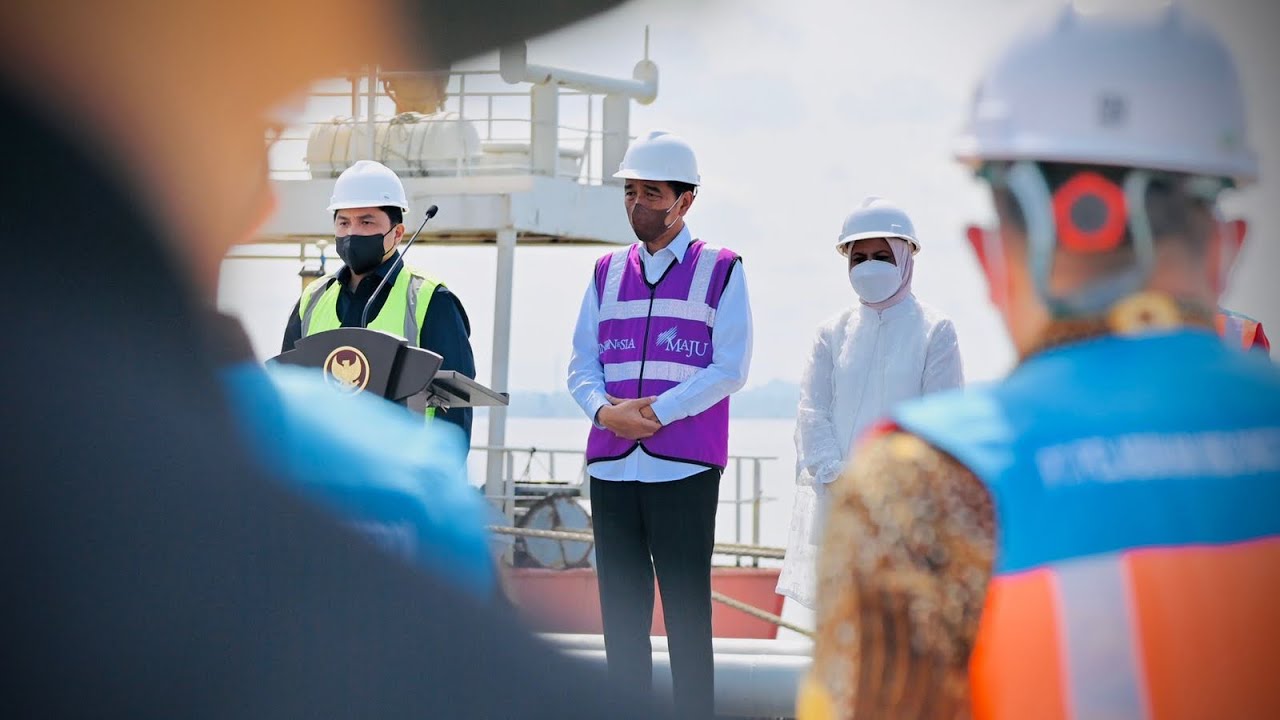 Presiden Jokowi Resmikan Terminal Kijing Pelabuhan Pontianak, Kabupaten Mempawah, 9 Agustus 2022