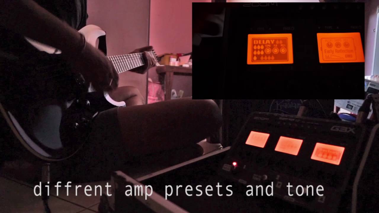 zoom G3X multi effect demo
