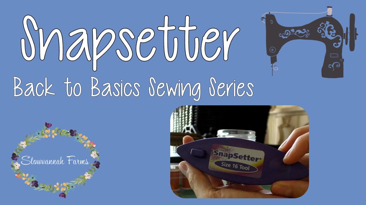 How to use the snapsetter | Sewing Hammer Snaps