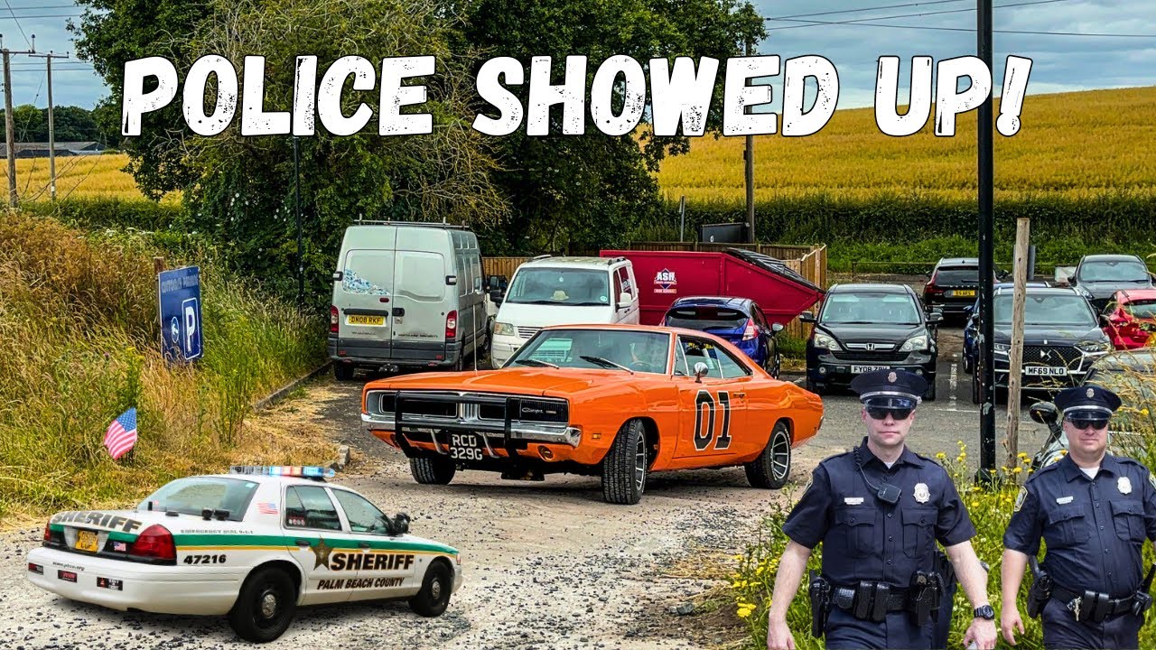 Police Turn Up To Car Meet! Smokey And The Bandit General Lee & More @ Old Waggon And Horses Iverley