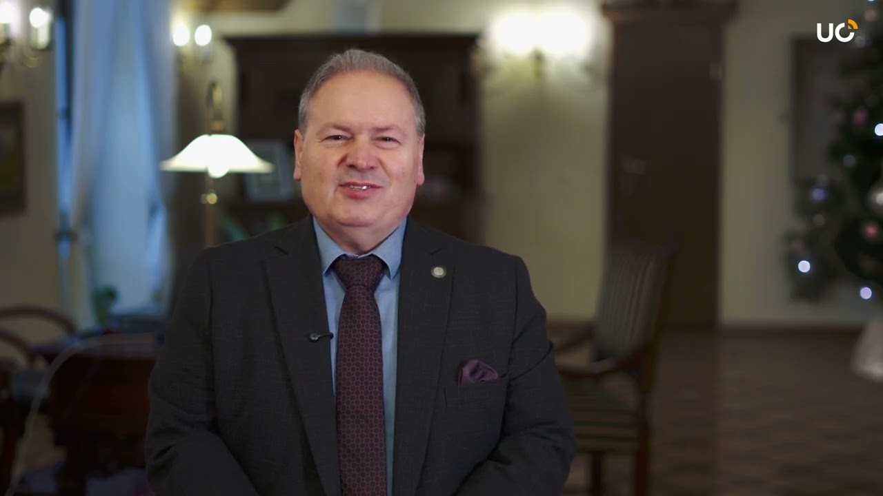 Rektor UO, prof. dr hab. Jacek Lipok - życzenia z okazji Świąt Bożego Narodzenia i Nowego Roku 2026
