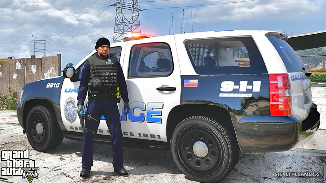 GTA 5 MODS LSPDFR 959  - DALLAS PD PATROL!!! (GTA 5 REAL LIFE PC MOD)