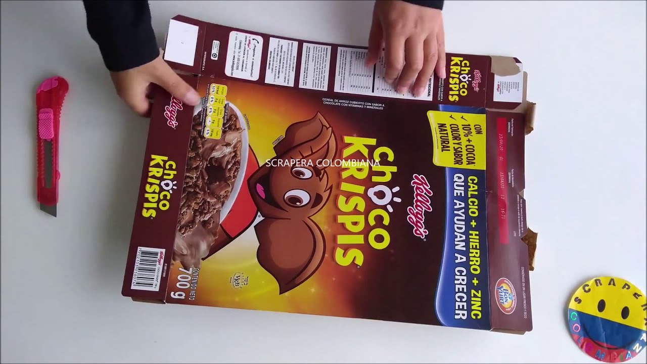 COMO REALIZAR LA ENCUADERNACION DE UN ALBUM DE FOTOS CON UNA CAJA DE CEREAL