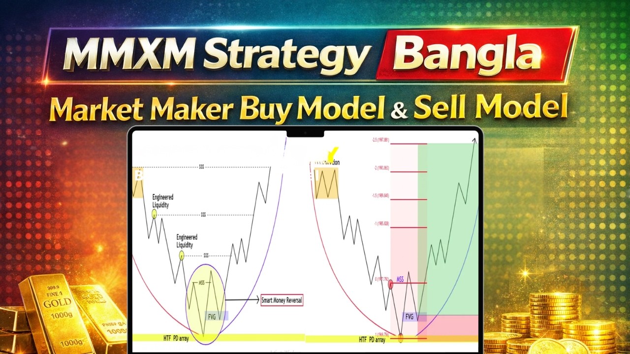 MMXM Strategy Bangla | Market Maker Buy Model & Sell Model ICT Tutorial