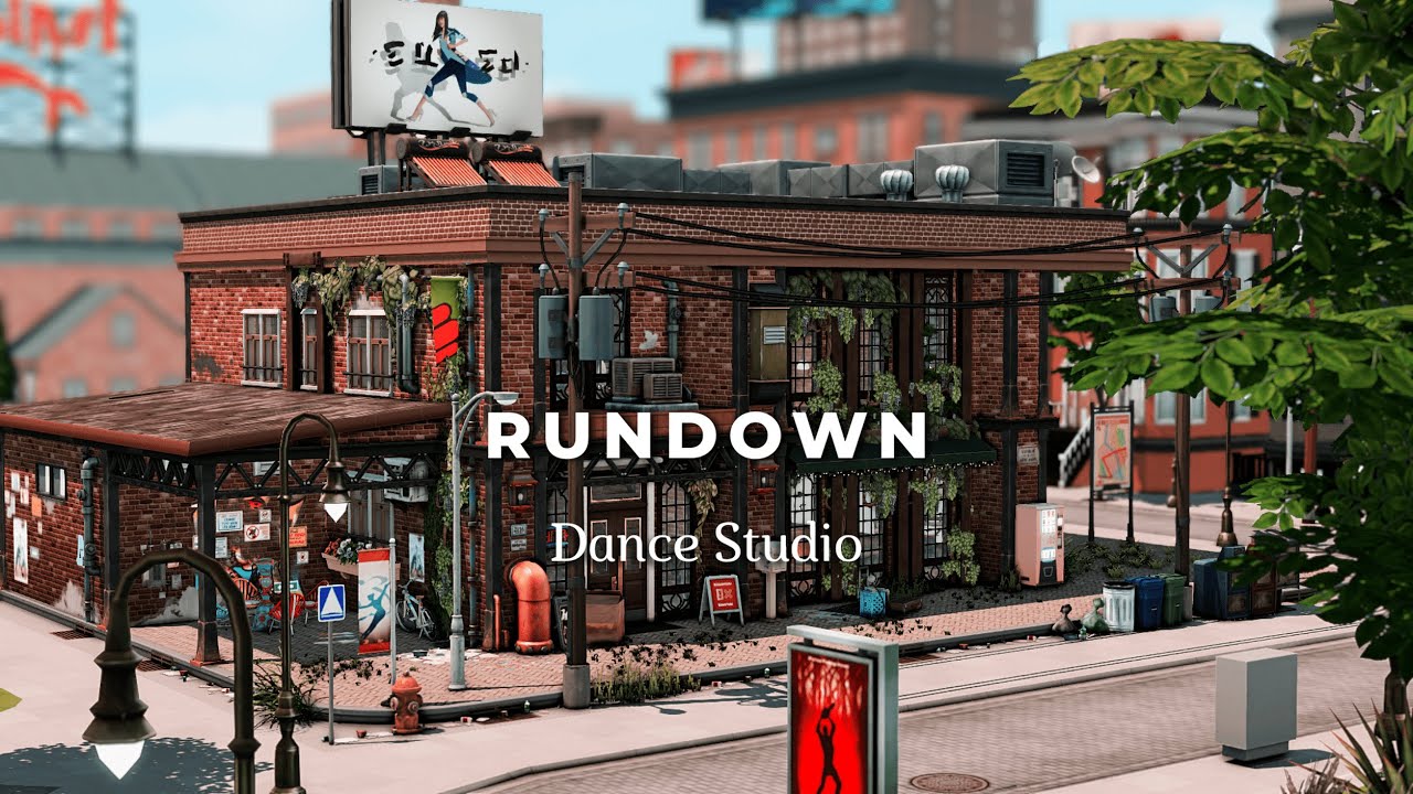 Rundown Dance Studio Business 🌟| Stop Motion | The Sims 4 (No CC)