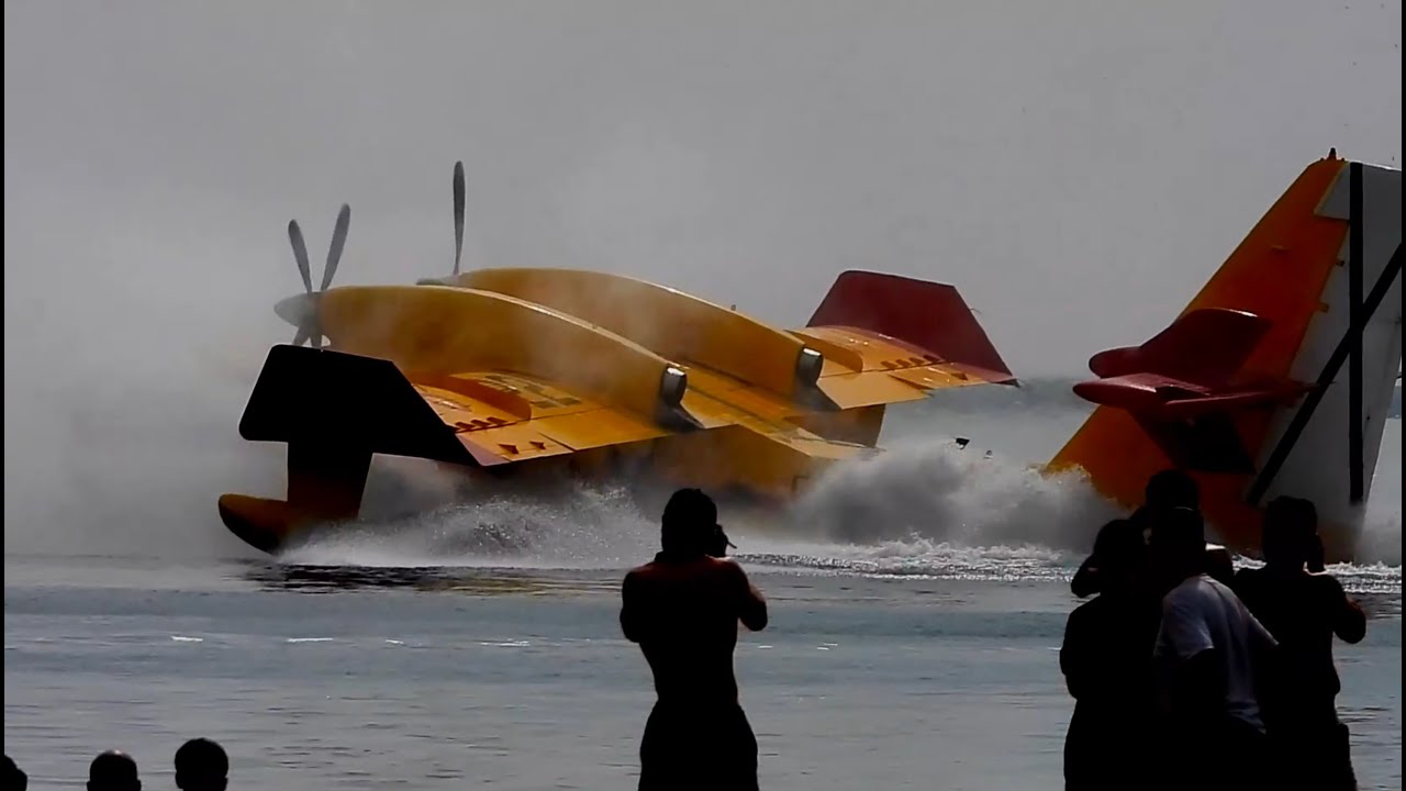 Grupo 43 Canadair CL-215T Display at Aire'25 Airshow