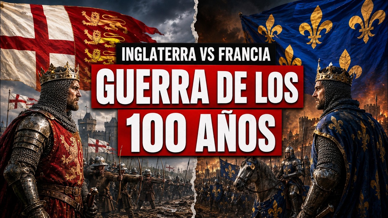 ✅ INGLATERRA VS FRANCIA: la GUERRA de los 100 AÑOS resumida en 12 minutos