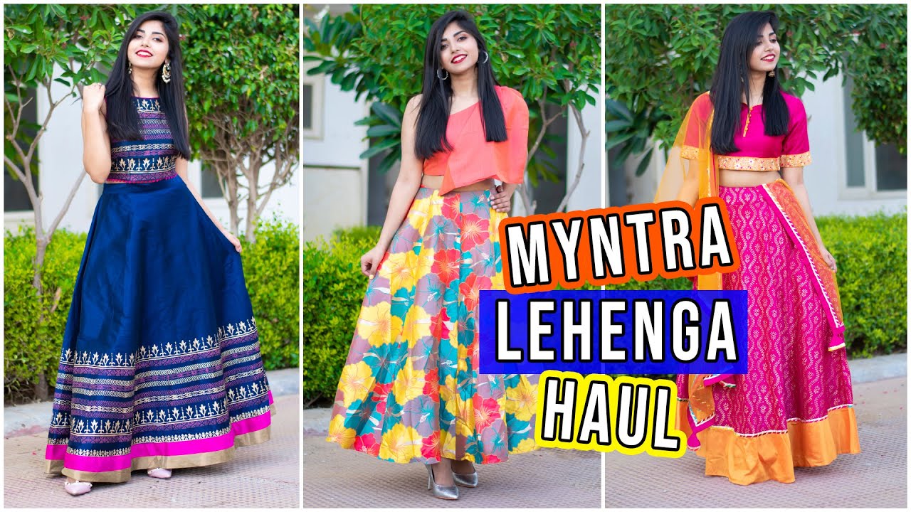 Myntra Ready Made Lehenga Haul(5 Sets) Under 2000Rs| Party Wear Lehengas