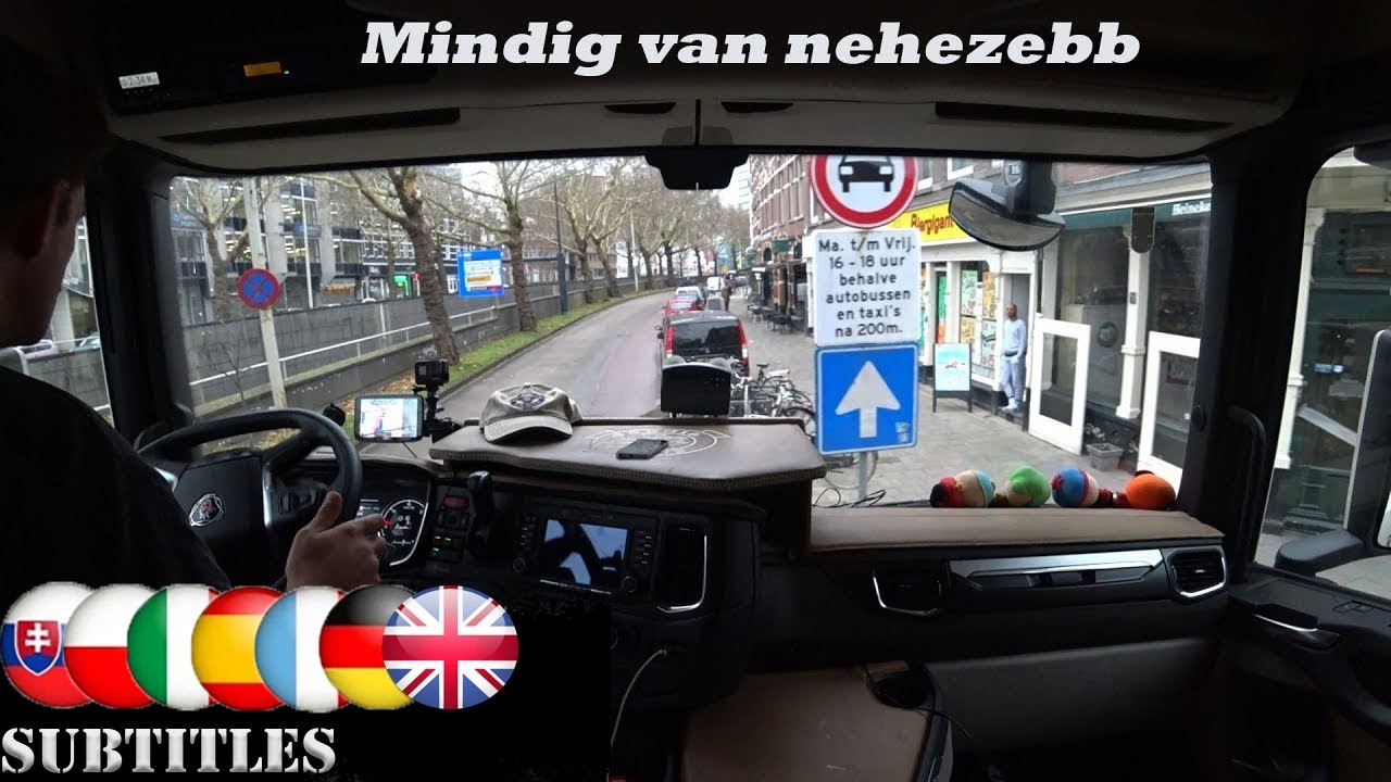 A kamionos Rotterdam belvárosában A való világ