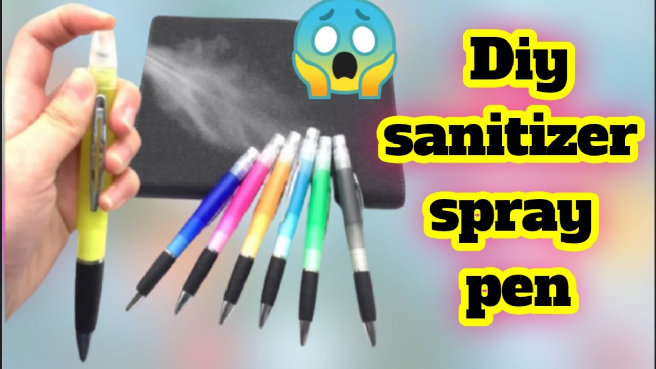 Diy sanitizer pen|Homemade sanitizer spray pen|Diy sanitizer spray pen|Sanitizer pen making at home
