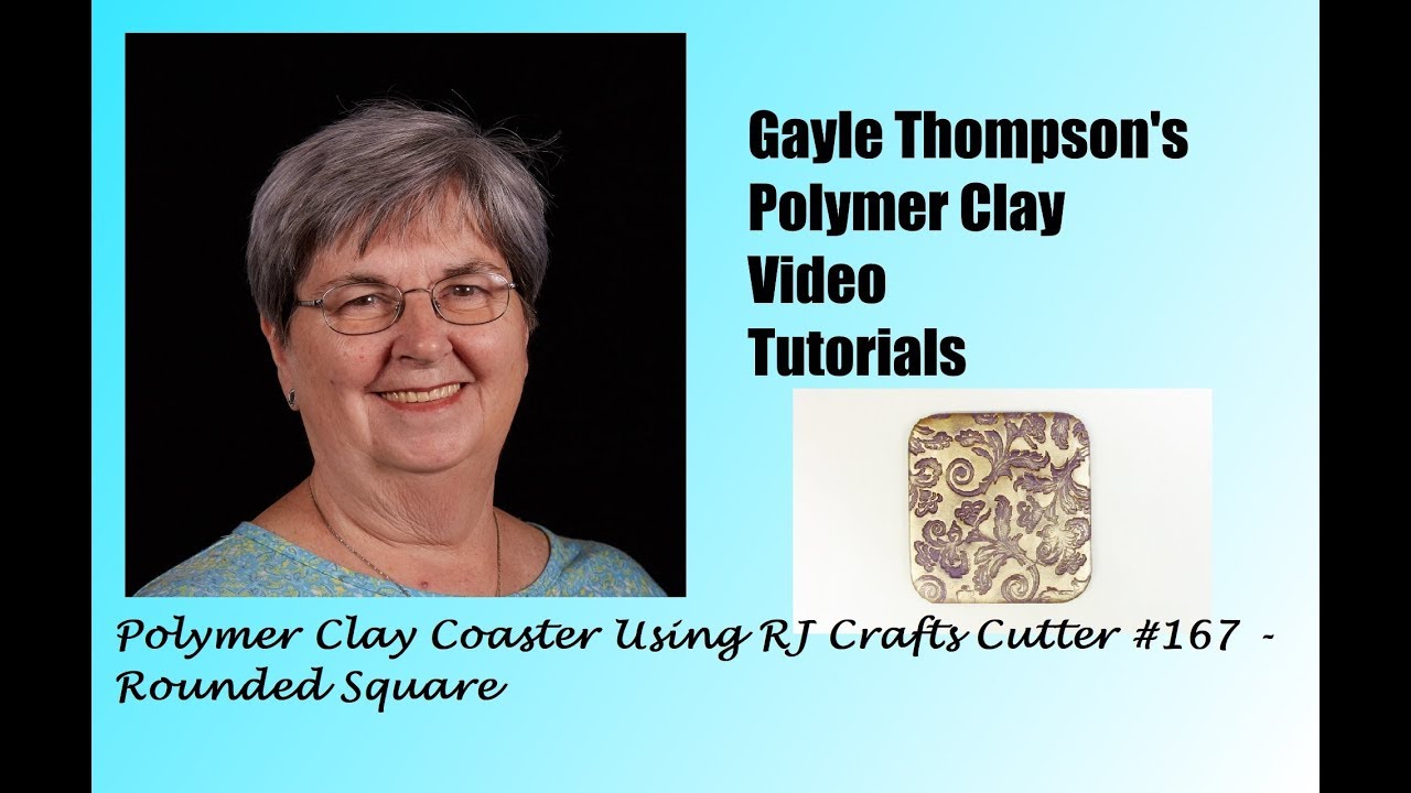 Polymer Clay Coaster Using RJ Crafts Coaster Cutter by Gayle Thompson