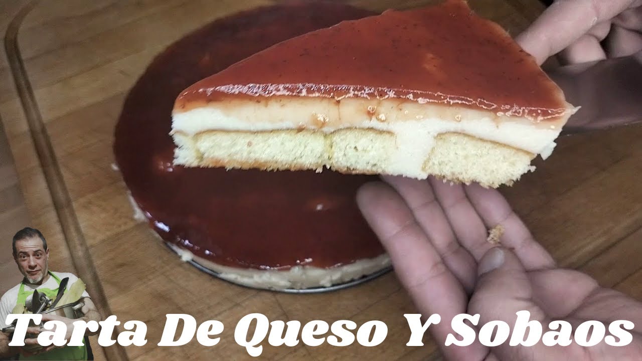 Tarta de Queso con Sobaos ¡Un Postre Irresistible en 5 Minutos! ⏳🧀🍰