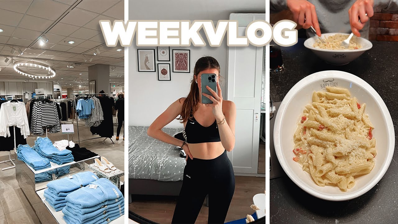 SHOPPEN in EINDHOVEN met Naomi, uiteten HAPPY ITALY & beginnen met SPORTEN 🍝 🏋🏽&zwj;♀️ ☆ Weekvlog 5